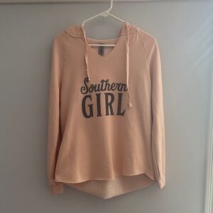 Southern Girl Blush Pink Hoodie